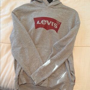 Levi's Gray and Red Sweater with Iconic Logo